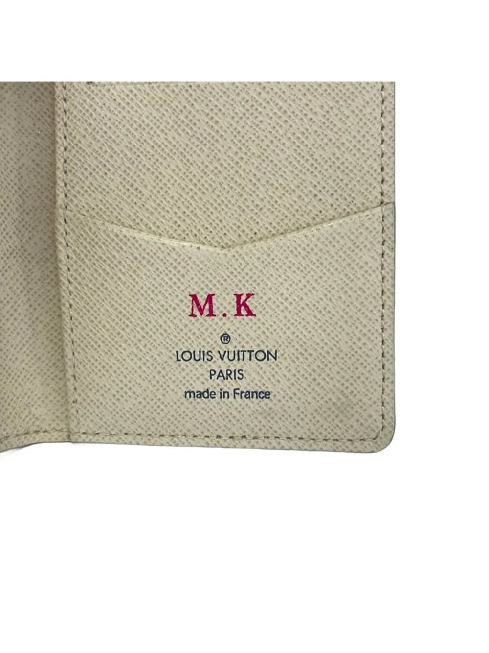 Louis Vuitton Card Case Damier Pocket Organizer Azur Initial